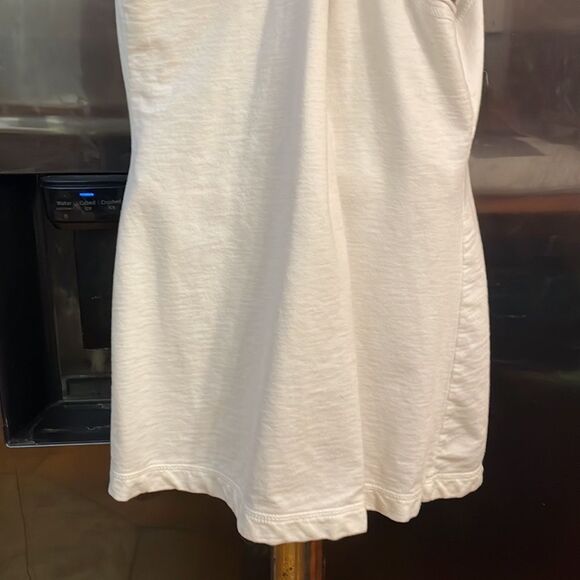 Small Miley Cyrus Max Azria white sleeveless hooded open front cardigan - Picture 9 of 10